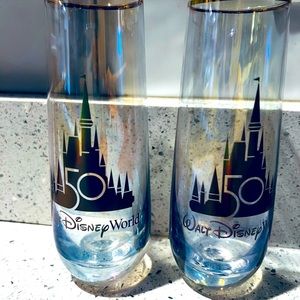 COPY - COPY - Disney World 50th Anniversary champagne flute